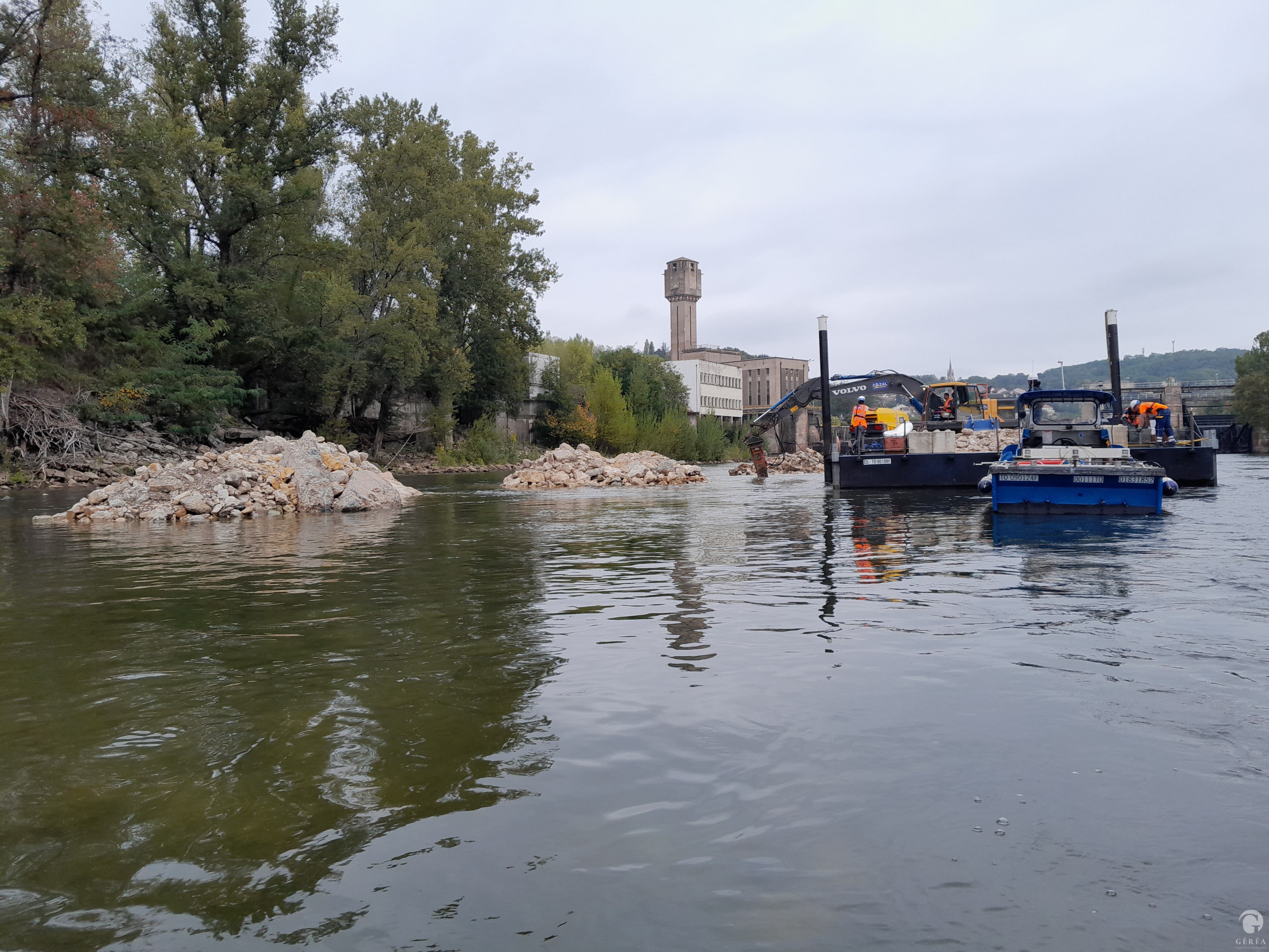 Activité Géréa CD47 - Suivi travaux de franchissement de barrage (47)
